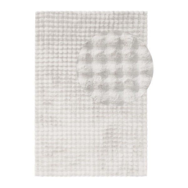 Tappeto bianco lavabile 150x230 cm Bubble White - Mila Home