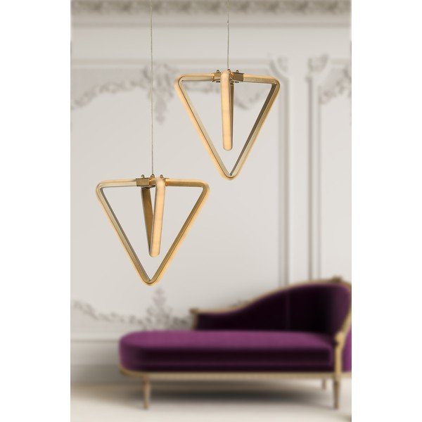 Lampadario LED color bronzo in metallo ø 20 cm Baris – Squid Lighting-image-1