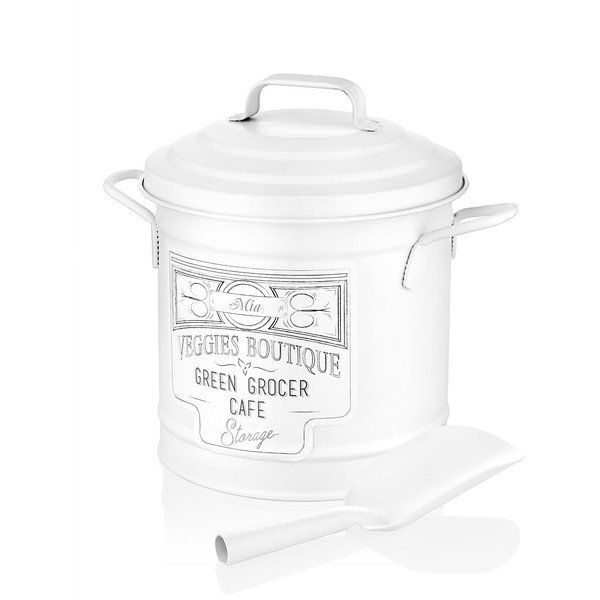 Bílá dóza s lopatkou The Mia