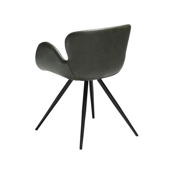 Sedia in similpelle verde Gaia - DAN-FORM Denmark-image-1