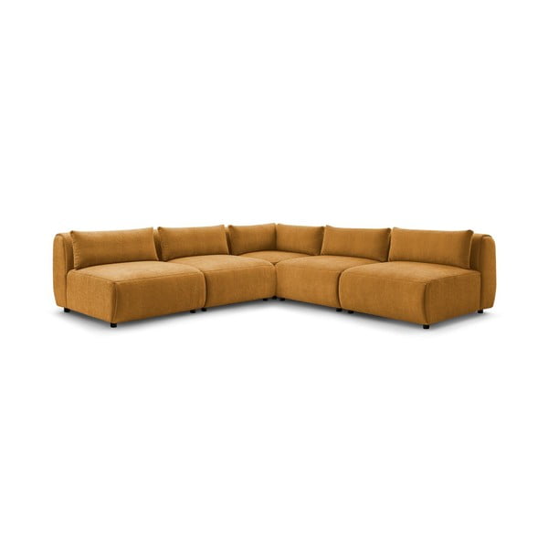 Divano angolare (variabile) in colore senape Jeanne - Bobochic Paris-image-3