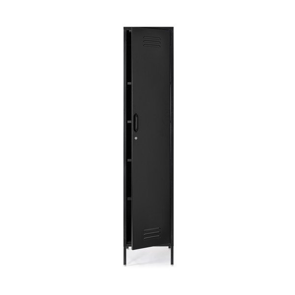 Armadietto nero in metallo con chiusura a chiave 38x185x46 cm Cambridge – Yes Everyday-image-3