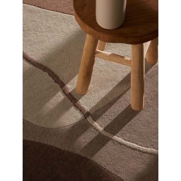 Tappeto rotondo marrone in lana ø 200 cm Muse – Villeroy&Boch-image-3