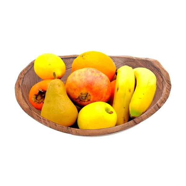 Dexam Sintra Ciotola In Legno Di Mango Maculato - Colore Pietra, Con Pozzetto Per Salse, Ecologica, Rifinita A Mano, Ideale Per Snack, Tapas E Antipasti