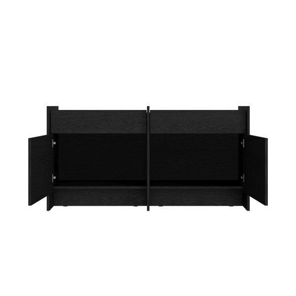Credenza nera 146x76x51 cm Hido – noo.ma-image-3
