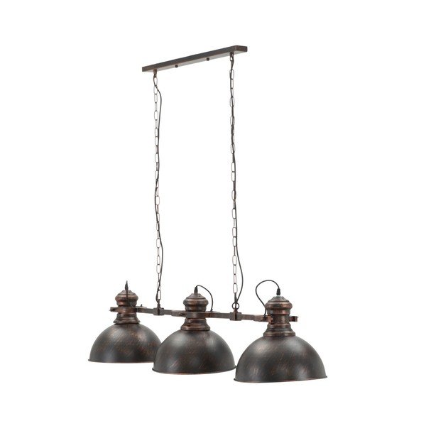 Lampada a sospensione nera con 3 paralumi Industria - Mauro Ferretti-image-2