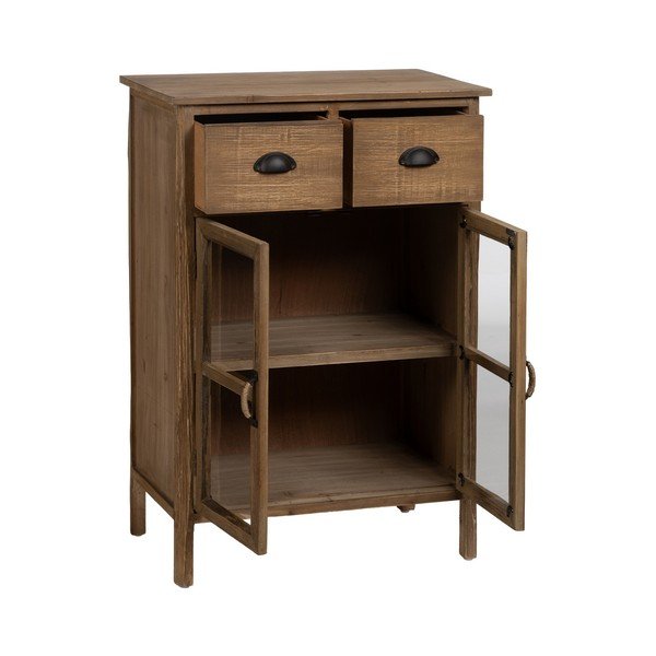 Vetrina in legno di abete naturale 64x92,5 cm - Ixia-image-2