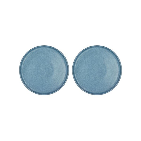 Set di 2 piatti da dessert in porcellana blu ø 20,8 cm Fjord - Villa Collection