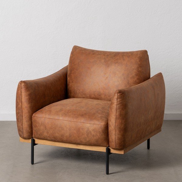 Poltrona marrone cognac Marron - Ixia-image-1