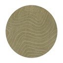 Tappeto rotondo in lana color kaki tessuto a mano ø 160 cm Mesmerise Sage - Flair Rugs
