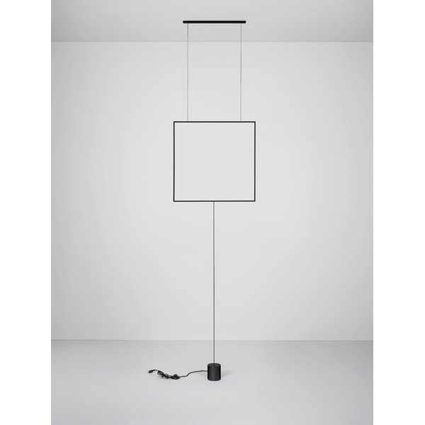 Lampada da terra LED nera opaca in metallo (altezza totale 392 cm) Dahlia – Nova Luce-image-4