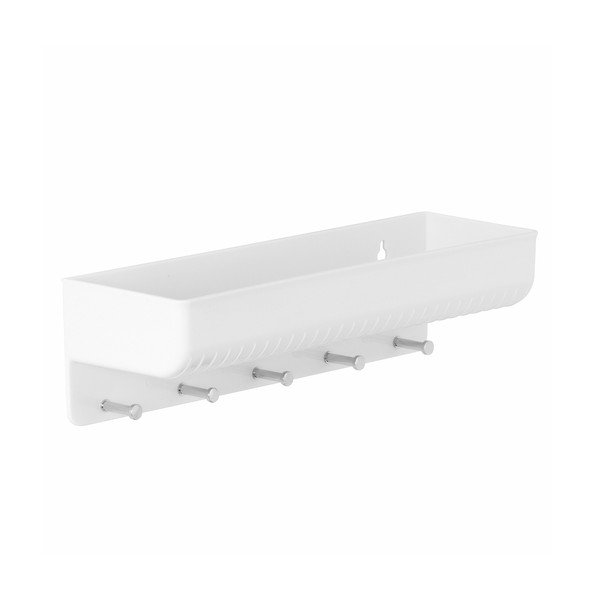 Bílý nástěnný držák do předsíně InterDesign Linus Key-image-1
