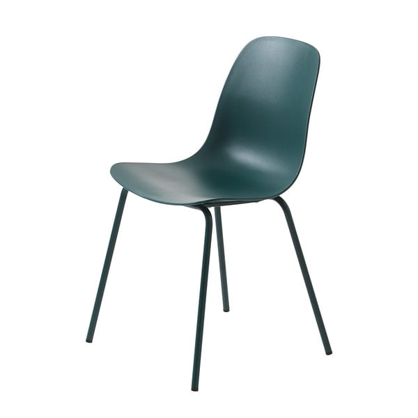 Sedia da pranzo in plastica turchese Whitby - Unique Furniture-image-2
