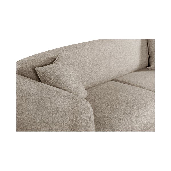 Divano allungabile beige Mallorca - Pandia Home-image-3