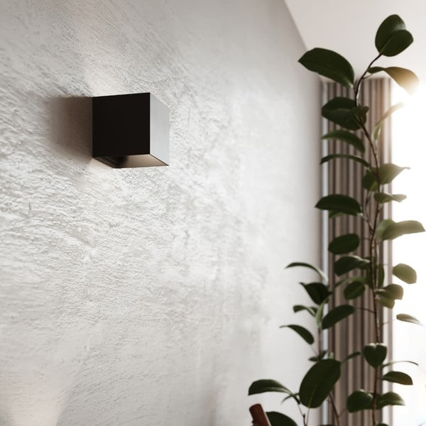Lampada da parete a LED nera Pinio - Sollux-image-1