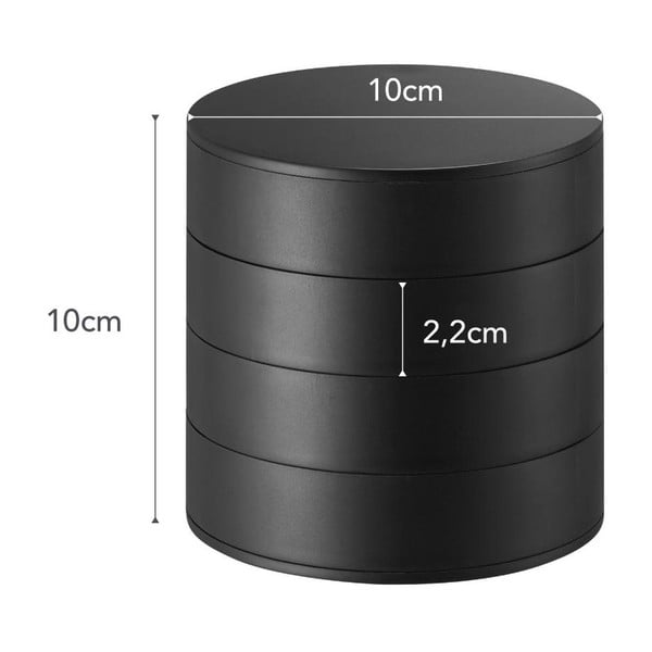 Portagioie a castello nero , ⌀ 10 cm Tower - YAMAZAKI-image-4