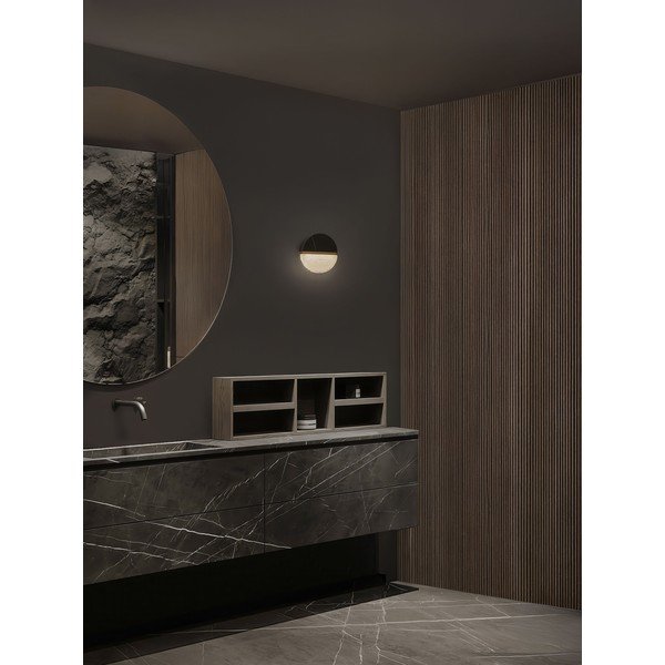 Lampada da parete LED nera in metallo con intensità regolabile Dorin – Nova Luce-image-2