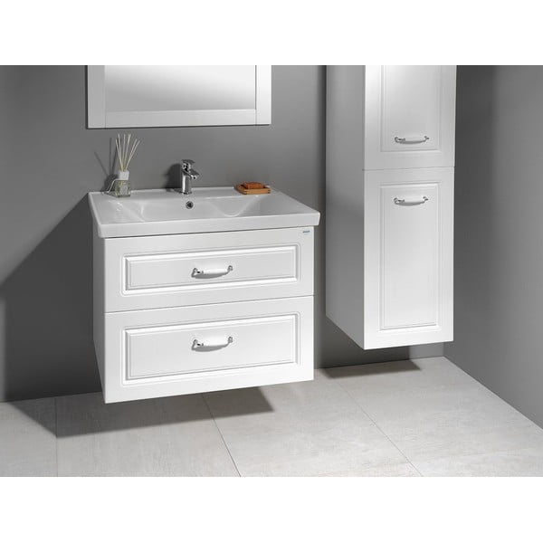 Mobile senza lavabo bianco da appendere 76,5x60 cm Favolo – Sapho-image-2