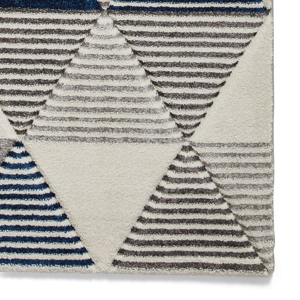 Tappeto grigio-blu Geo, 160 x 220 cm Brooklyn - Think Rugs-image-4