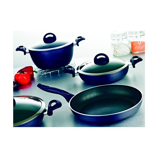 Set di utensili da cucina in teflon blu scuro Vangelis - Noble Life