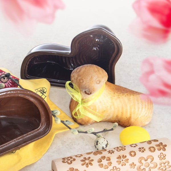 Stampo da forno in ceramica adatto per agnello 14x18 cm – Orion-image-1