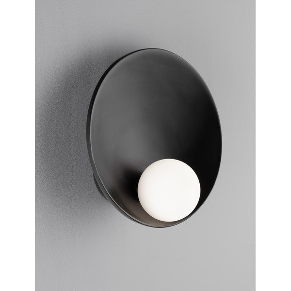Lampada da parete nera opaca in acciaio Minim – Nova Luce-image-4