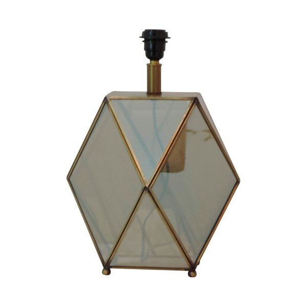 Gamba della lampada in marrone-oro 43 cm Eluminea - Côté Table-image-3