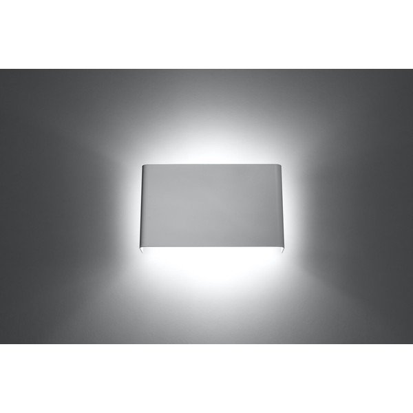 Lampada da parete bianca Cuberta - Sollux-image-3