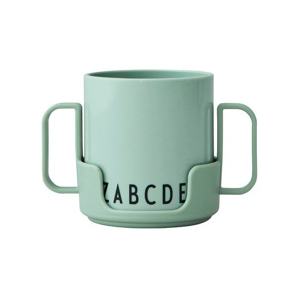 Tazza verde per bambini Eat & Learn - Design Letters-image-3