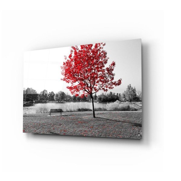 Pittura su vetro Albero rosso - Insigne