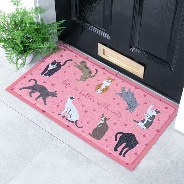 Zerbino 40x70 cm Life Is Better With Cats – Artsy Doormats-image-1