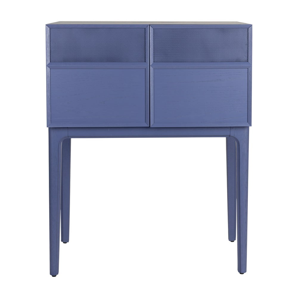 Cassettiera blu con effetto rovere 80x100x45 cm June – Zuiver | Cassettiere