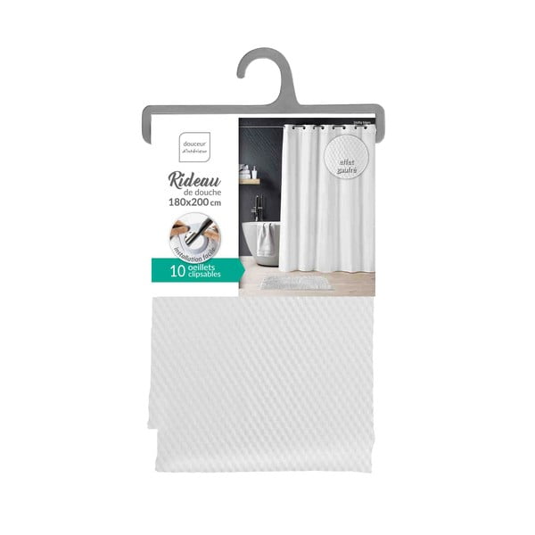 Tenda per doccia 180x200 cm Dotty – douceur d'intérieur-image-4