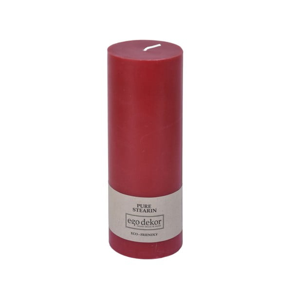 Candela rossa Friendly, tempo di combustione 60 h Eco - Eco candles by Ego dekor