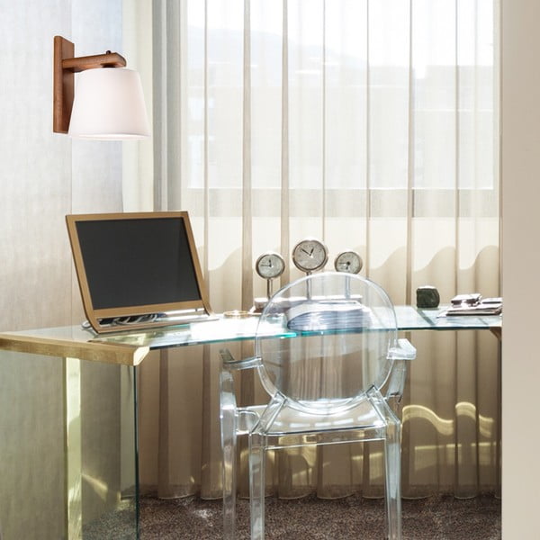 Lampada da parete marrone scuro ø 20 cm Aida - LAMKUR-image-3