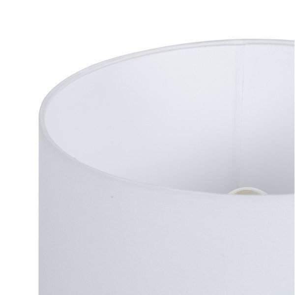 Lampada da tavolo bianca e nera con paralume in tessuto (altezza 52,5 cm) - Ixia-image-3