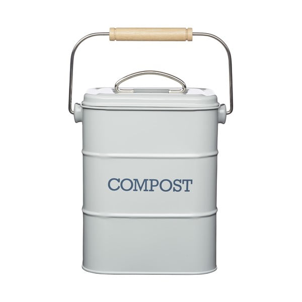 Contenitore grigio per rifiuti compostabili 3 l Living Nostalgia - Kitchen Craft