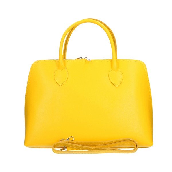 Borsa in pelle gialla Arancio - Chicca Borse