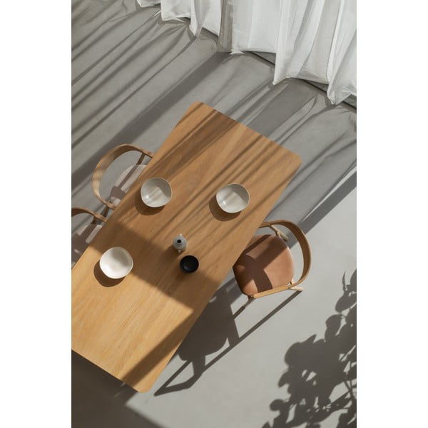 Tavolo da pranzo con piano in rovere 220x90 cm Tink - Gazzda-image-4