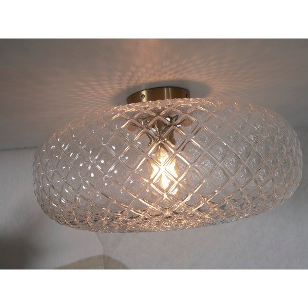Lampada da soffitto beige con paralume in vetro ø 44 cm Venice - it's about RoMi-image-2