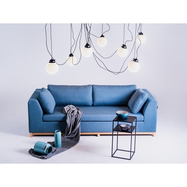 Lampadario nero con paralume in metallo Popo - CustomForm-image-1