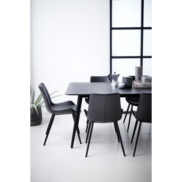 Sedia da pranzo in similpelle nera DAN-FORM Danimarca Hype - DAN-FORM Denmark-image-3