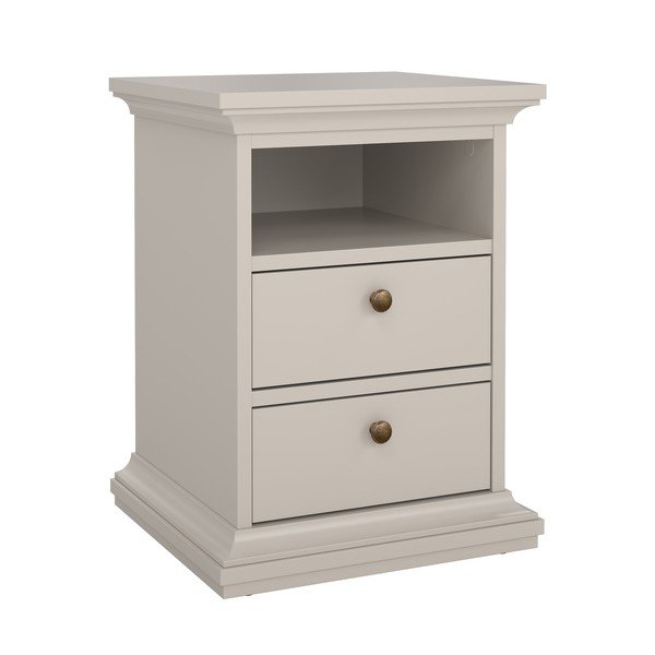 Comodino color crema Paris – Tvilum