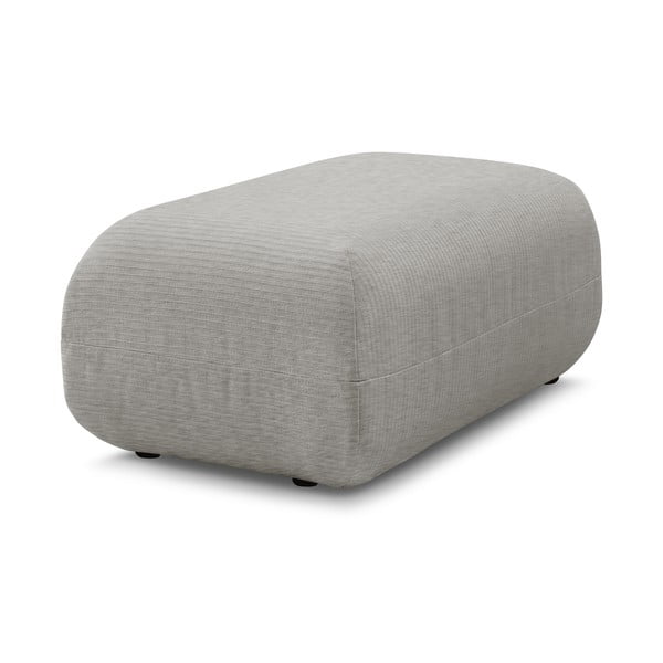 Pouf in velluto a coste beige Lecomte - Bobochic Paris-image-4