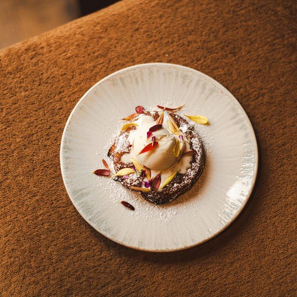 Piatto da dolce grigio chiaro in porcellana ø 21 cm Nuance – BonBistro-image-2