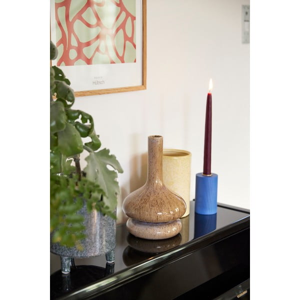 Vaso in ceramica beige Sand - Hübsch-image-1