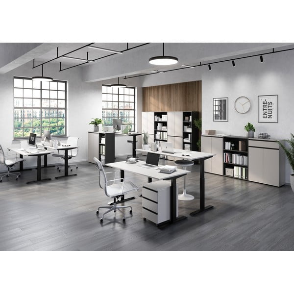 Scrivania regolabile con regolazione elettrica dell'altezza 80x160 cm Bedano - Germania-image-1