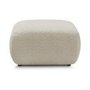 Poggiapiedi beige con rivestimento in bouclé Montaigne – Bobochic Paris