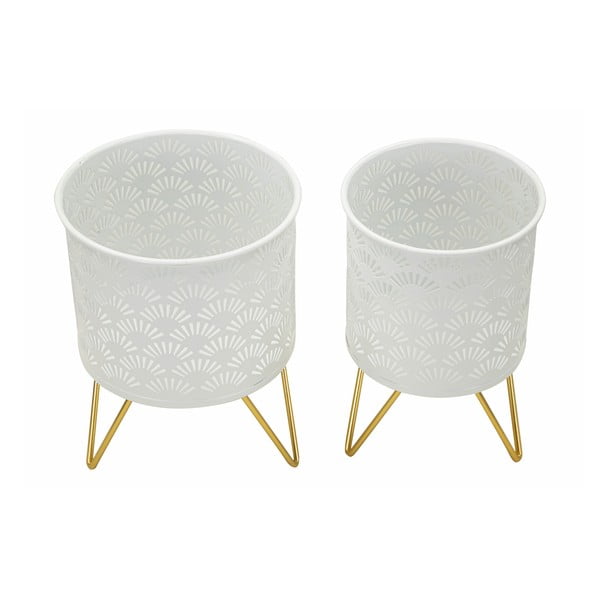 Set di 2 piedistalli per piante in metallo ø 16 cm altezza 20 cm Carly - Mauro Ferretti-image-2