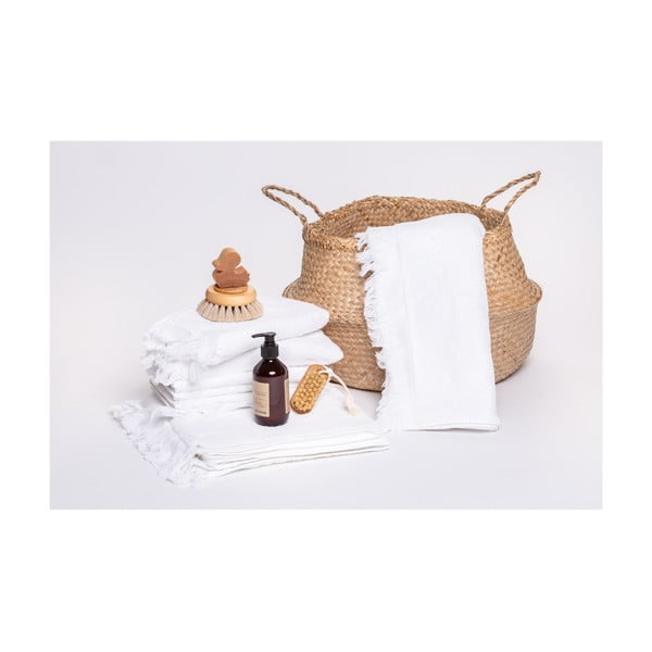 Set di 2 asciugamani bianchi in 100% cotone, 50 x 90 cm - Bonami Selection-image-3